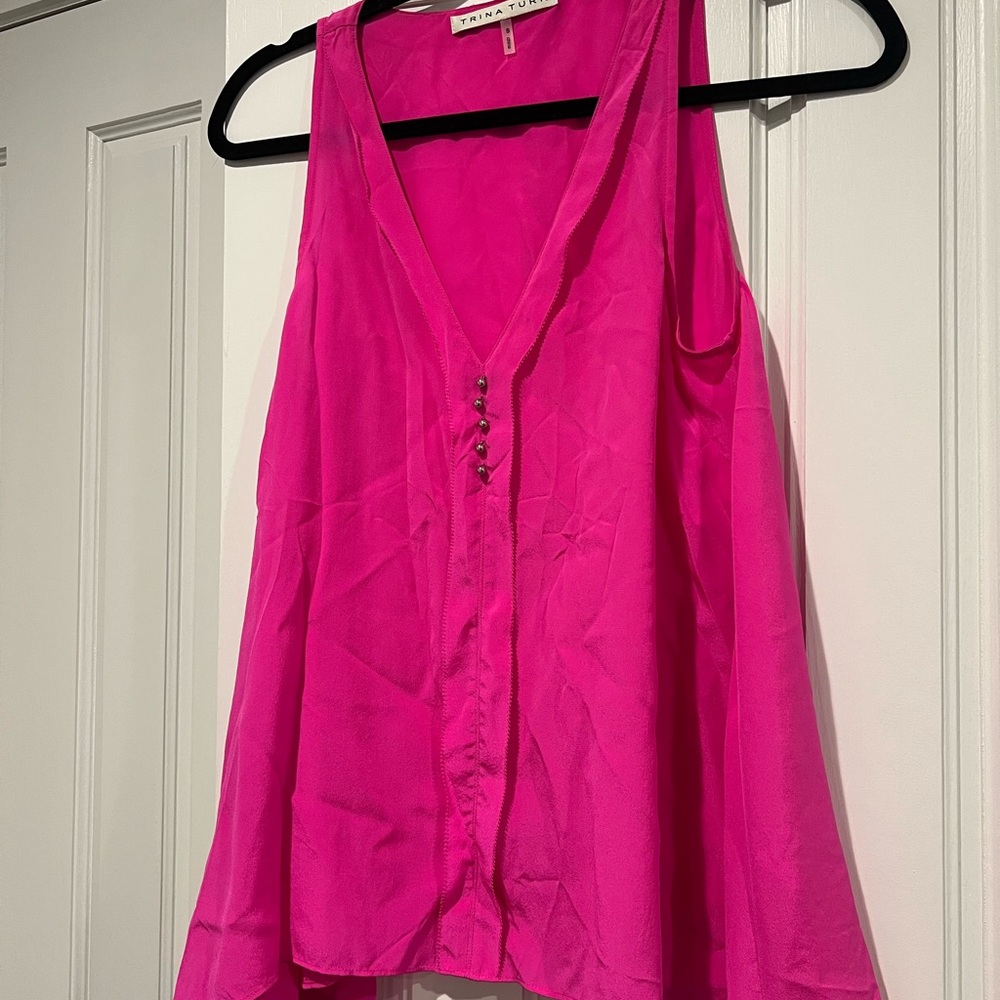 Trina Turk Vibrant Pink Tank Top